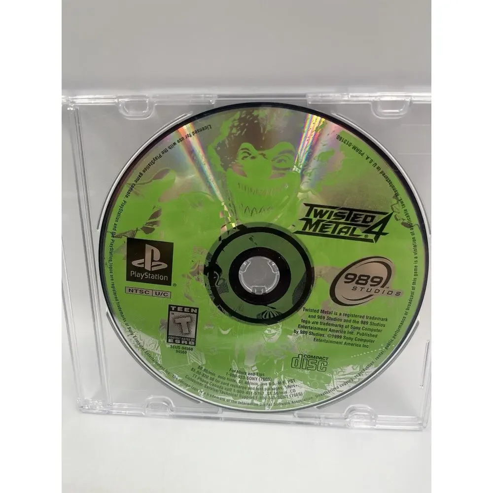 Twisted Metal 4 - Sony PlayStation 1 PS1 Disc Only